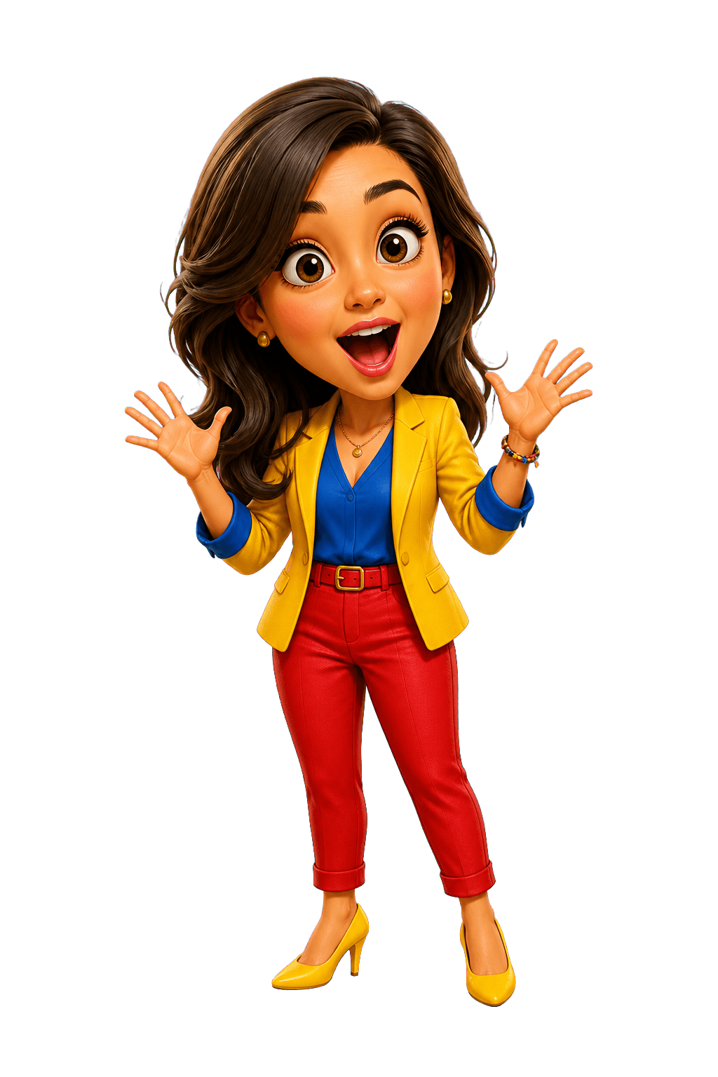 Caricatura generada de Juanita Gómez