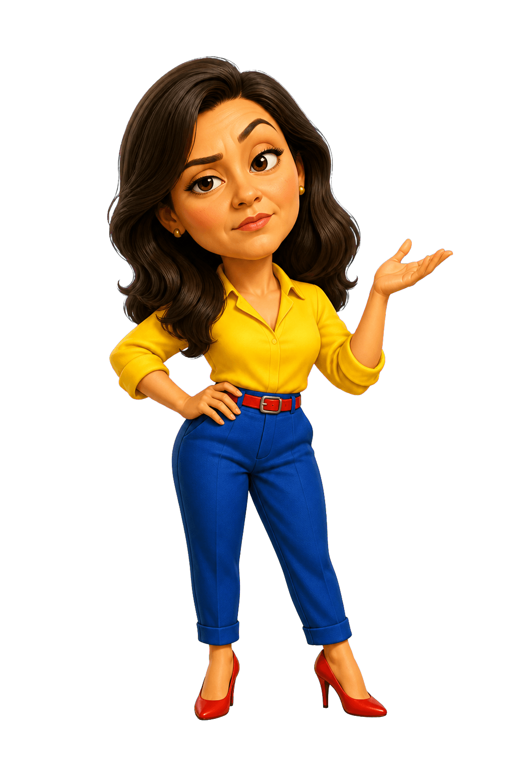 Caricatura generada de Laura Palomino