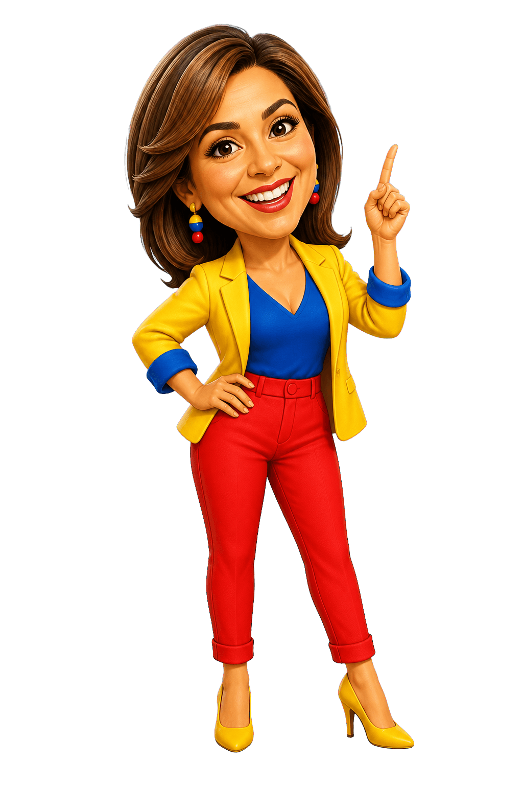 Caricatura generada de Mónica Rodríguez